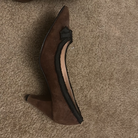 Brown with black bow Marc by Marc Jacob’s kitten heel - Picture 4 of 4